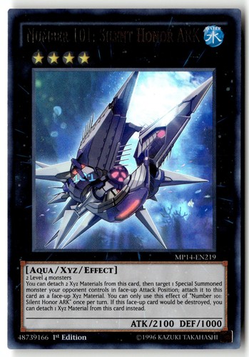 Number 101: Silent Honor ARK MP14-EN219 YuGiOh 2014 Mega-Tin Mega Pack card