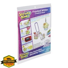 Shrinky Dinks Creative Pack 10 Sheets Frosted White Kids Art Craft
