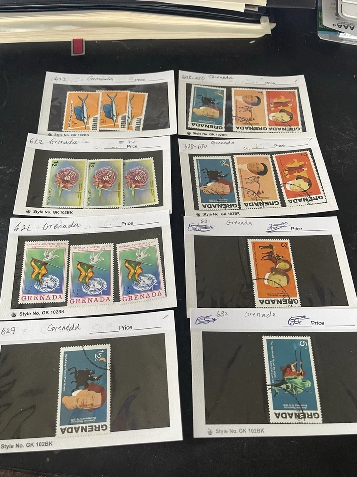 75+ Cartões de aprovação de selos com selos de Granada e Granada Granadinas - Imagem 3 de 4