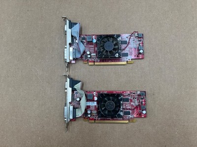 LOT OF 2 ATI Radeon HD 4350 512MB DDR2 PCI EXPRESS 517123-001 VIDEO CARD