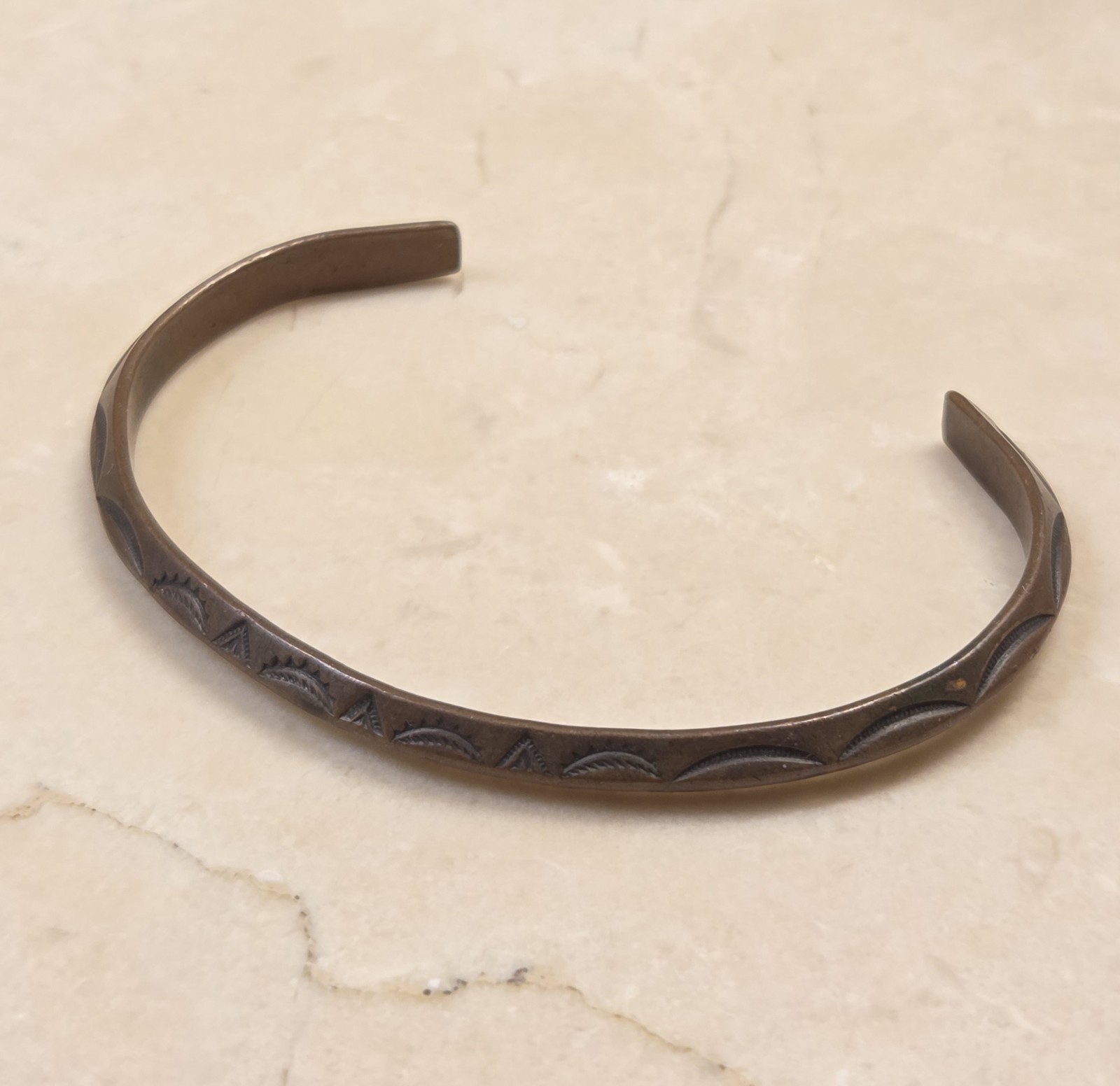 1970s Solid Copper Native American Southwestern D… - image 3