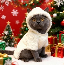 Cute Cat & Dog Holiday Costume — Fluffy Prestige Hoodie Cosplay Outfit