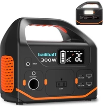 Portable Power Station, 266wh Power Generator 300W Lithium Battery Bailibatt