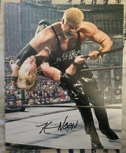 WWE WCW Kevin Nash Signed Autograph 8x10 Photo