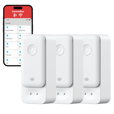 SwitchBot Wassermelder 3er Pack WLAN 2 4G Alarm 100dB