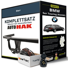 Für BMW 5er Touring (Kombi) Typ E39 Anhängerkupplung starr +eSatz 7pol uni 96-04