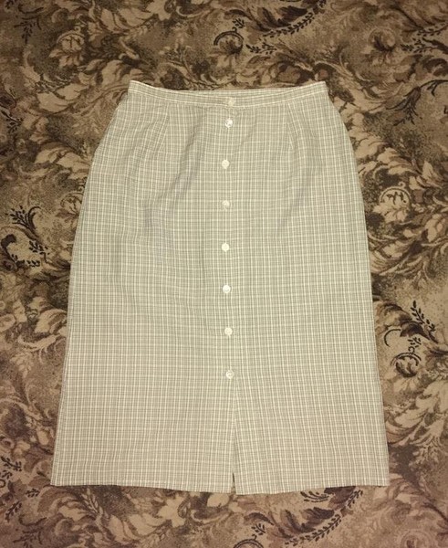 Women Laura Ashley Skirt White Polyester 42 / XL /