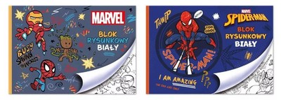 5904441140941 Blok rysunkowy A4/20K biały Spider man mix Beniamin
