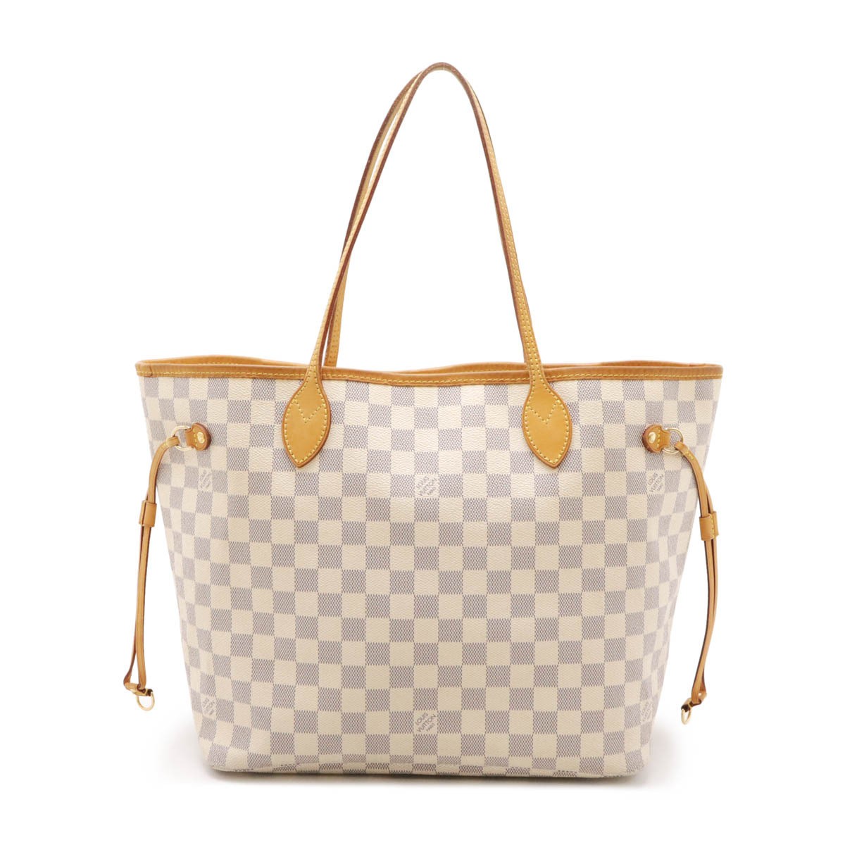 Louis Vuitton Damier Azur Neverfull MM N51107 Tote Shoulder Bag