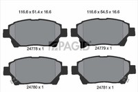 Pagid Bremsbelagsatz Scheibenbremse T1852N FüR Toyota Iq KGJ10_ KGJ10R NGJ10_