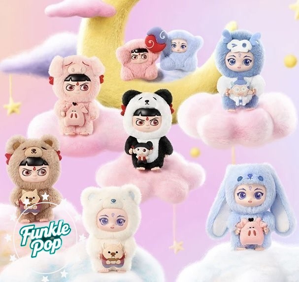 NEZHA 2 Dress-up Party Series Plush Pendant Figures Toy Gift Doll Authentic