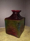 Blenko Glass Co Square Iridescent Decanter 2022 Rare