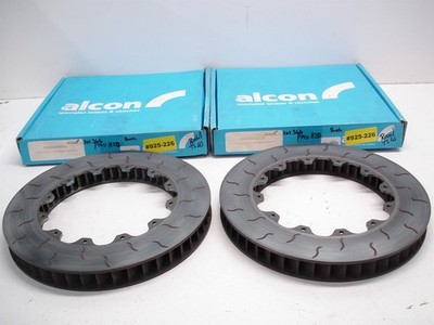 2 NEW NASCAR ALCON DIV4240X022CR/L DISC BRAKE ROTORS 37mm X 328mm DYNO BEDDED 20