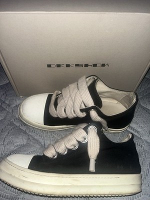 Rick Owens DRKSHDW Ramones Jumbo Lace Size 44 Eu with Box Authentic