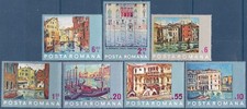 Romania 1972 Save Venice,Art,Buildings,Paintings,Boats,UNESCO,Heritage,7v,MNH