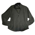 Old Navy Mens Size Small Sweatshirt Mock Neck Quarter Zip Textured Gray