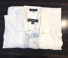 Pronto Uomo Couture Dress Shirt 14.5 32/33 White Non Iron NEW 100 Cotton