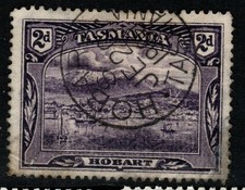 TASMANIA SG231 1899 2d DEEP VIOLET USED