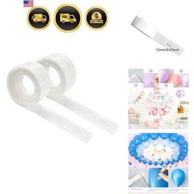 200 PCS Glue Points for Balloons, Removable Sticky Point Tape, Adhesive Doubl...