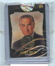 LYNDON B. JOHNSON 2020 Pieces Of The Past Hybrid Quarter Relic #36