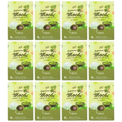 SALE,MHD09.03.26!Mochis Rice Cake Mochi Japanese Style Matcha Reiskuchen 12x128g