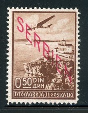 SERBIA (German Occupation) MLH Air Post Selections: Scott #2NC1 50p 1941 CV$8+