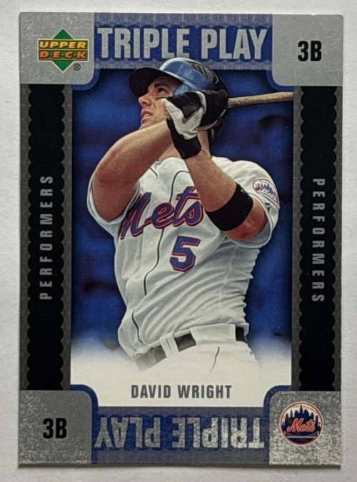 David Wright 2007 Upper Deck Triple Play Performers Insert #TPDW New York Mets