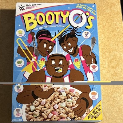 WWE BootyO's Breakfast Cereal Unopened New Day Big E Xavier Woods Kofi Kingston