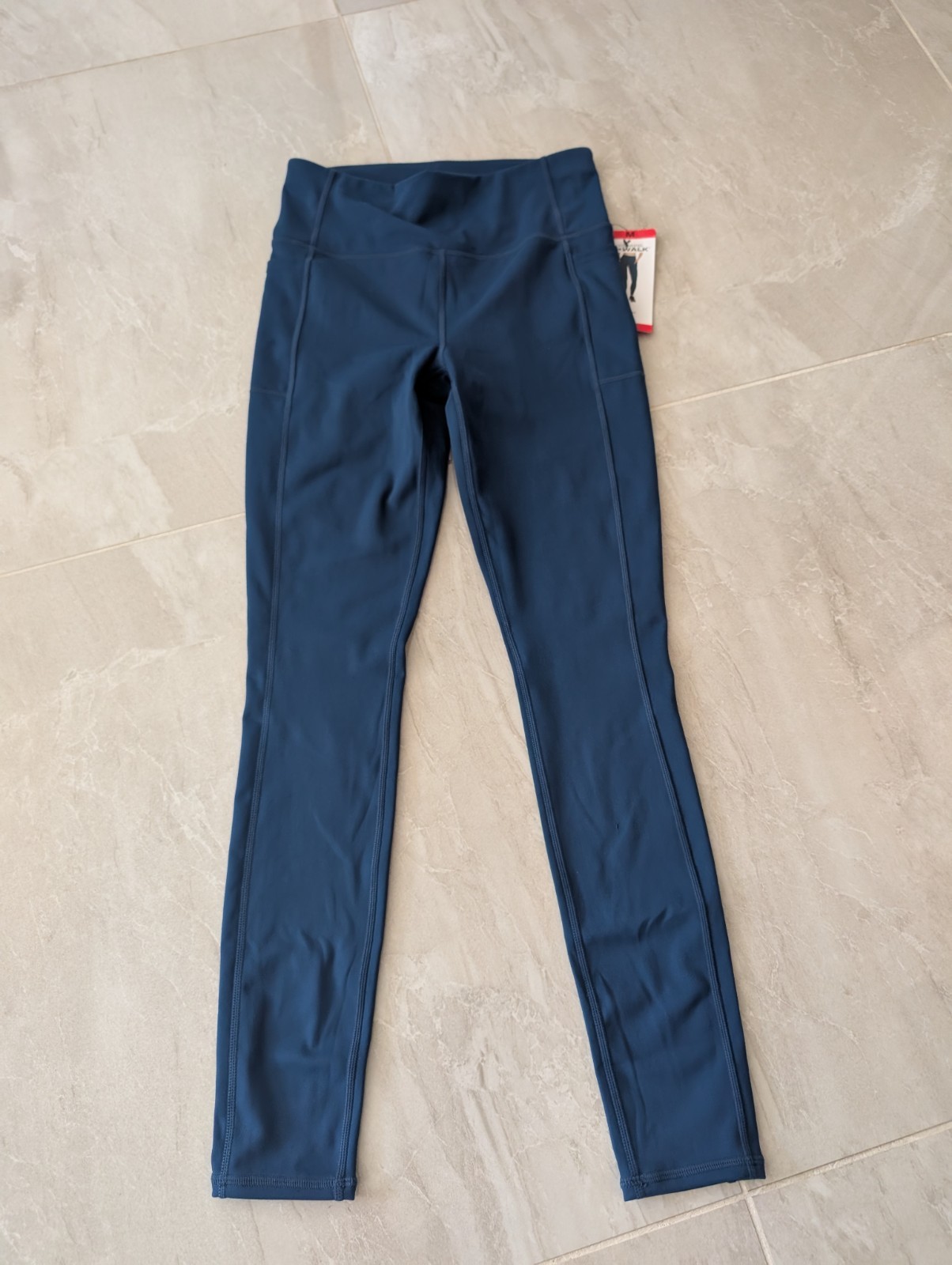 ALTRA Leggings donna Skechers Go Walk blu nuovo con etichetta