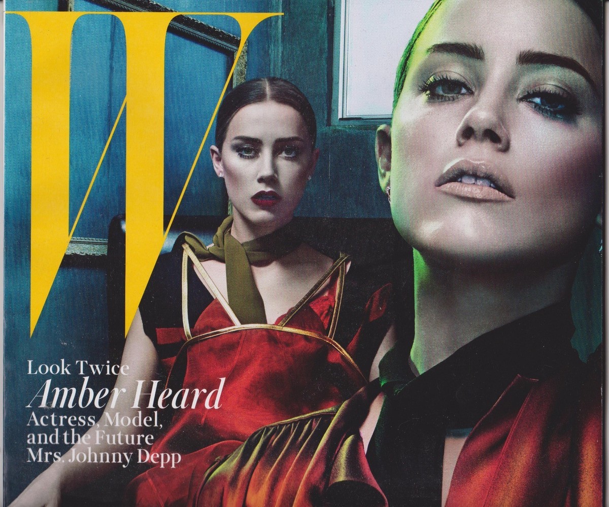 W MAGAZINE June/July 2014, AMBER HEARD, Art Meets FASHION