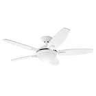 Hunter Contempo Ceiling Fan With Light White 5 Blades & Remote Control
