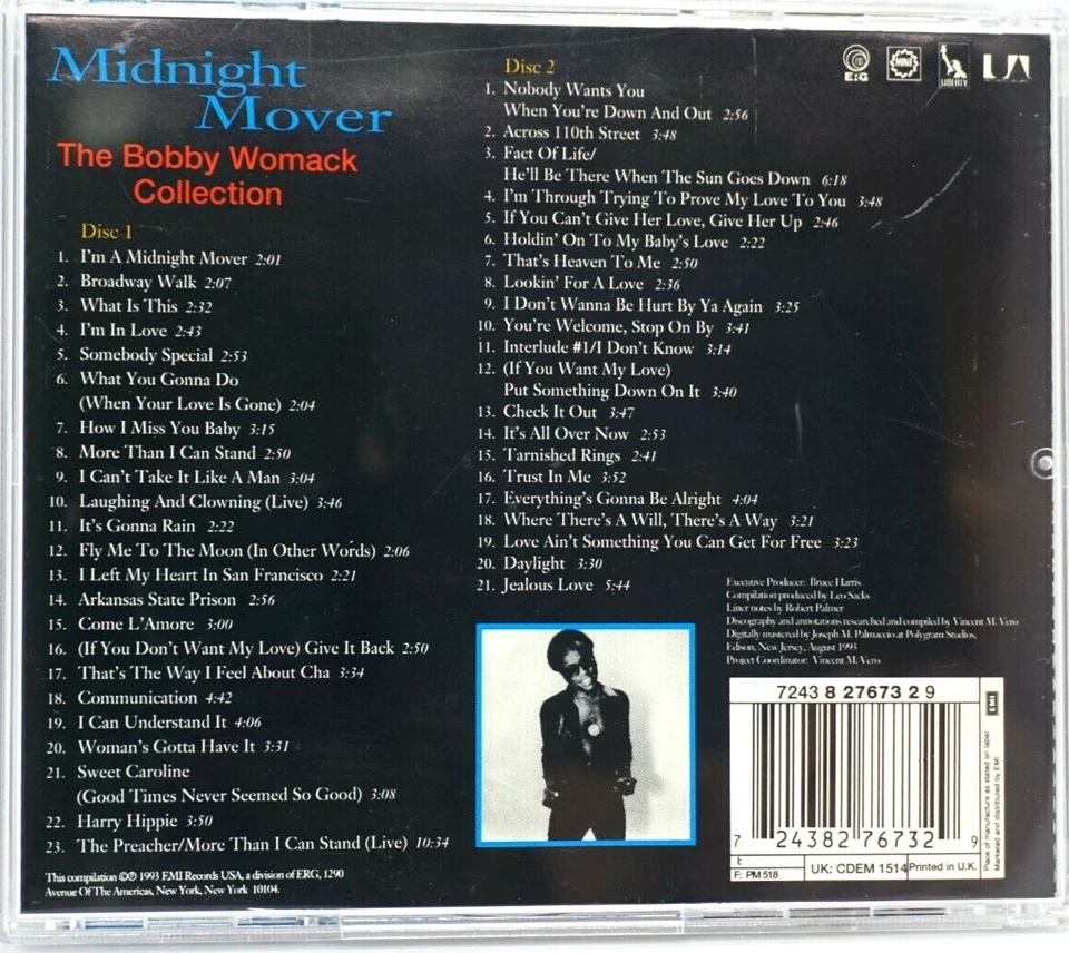 Bobby Womack : Midnight Mover - The Bobby Womack Collection 2CD Album - Image 2 of 3