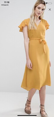 fashion union midi dress Union Jack Dress | Long Sleeve Midi Dress With Pockets main image 1