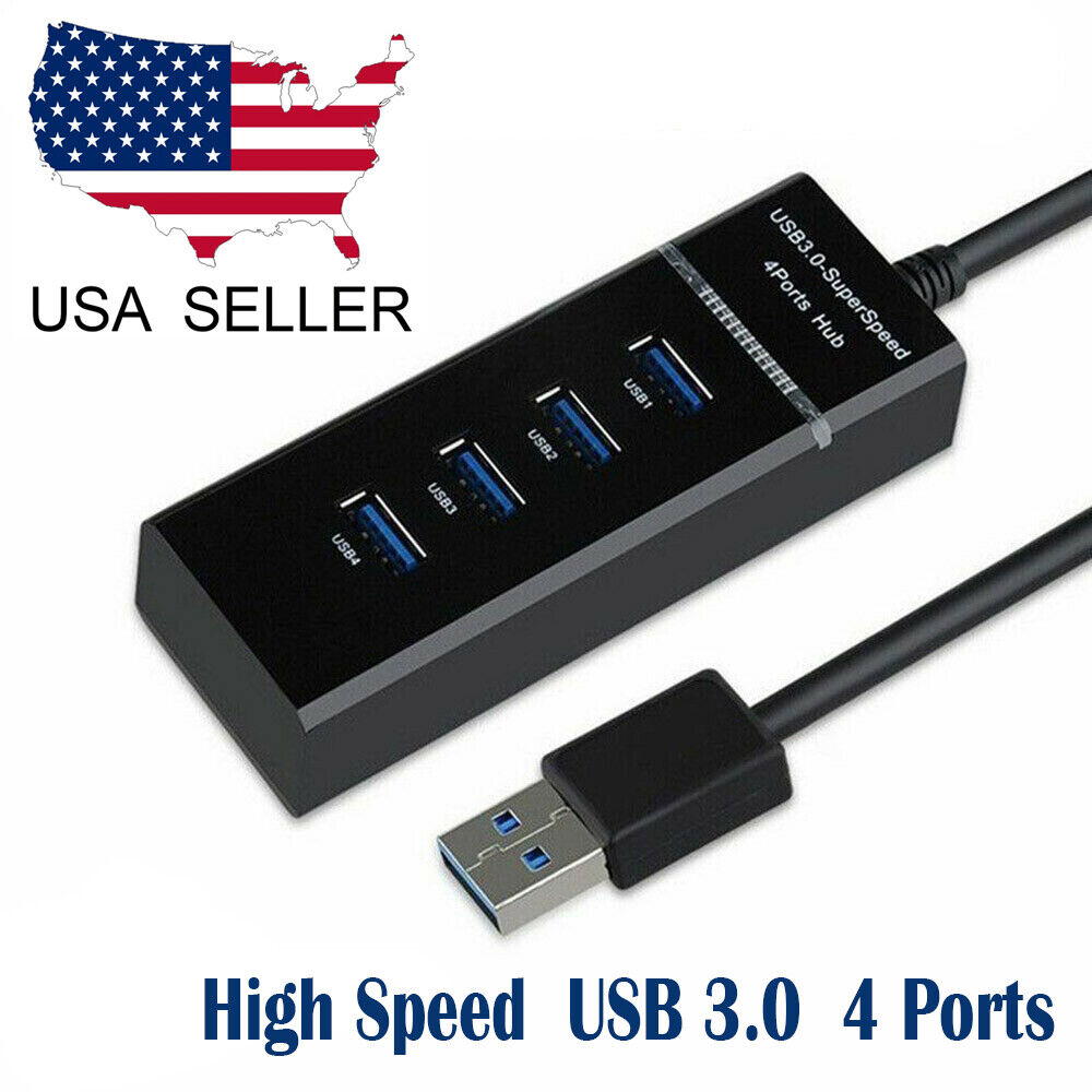 4-Port USB 3.0 Hub Splitter Special Campaign Multi Adapter Speed PC For Mac Austin Mall High