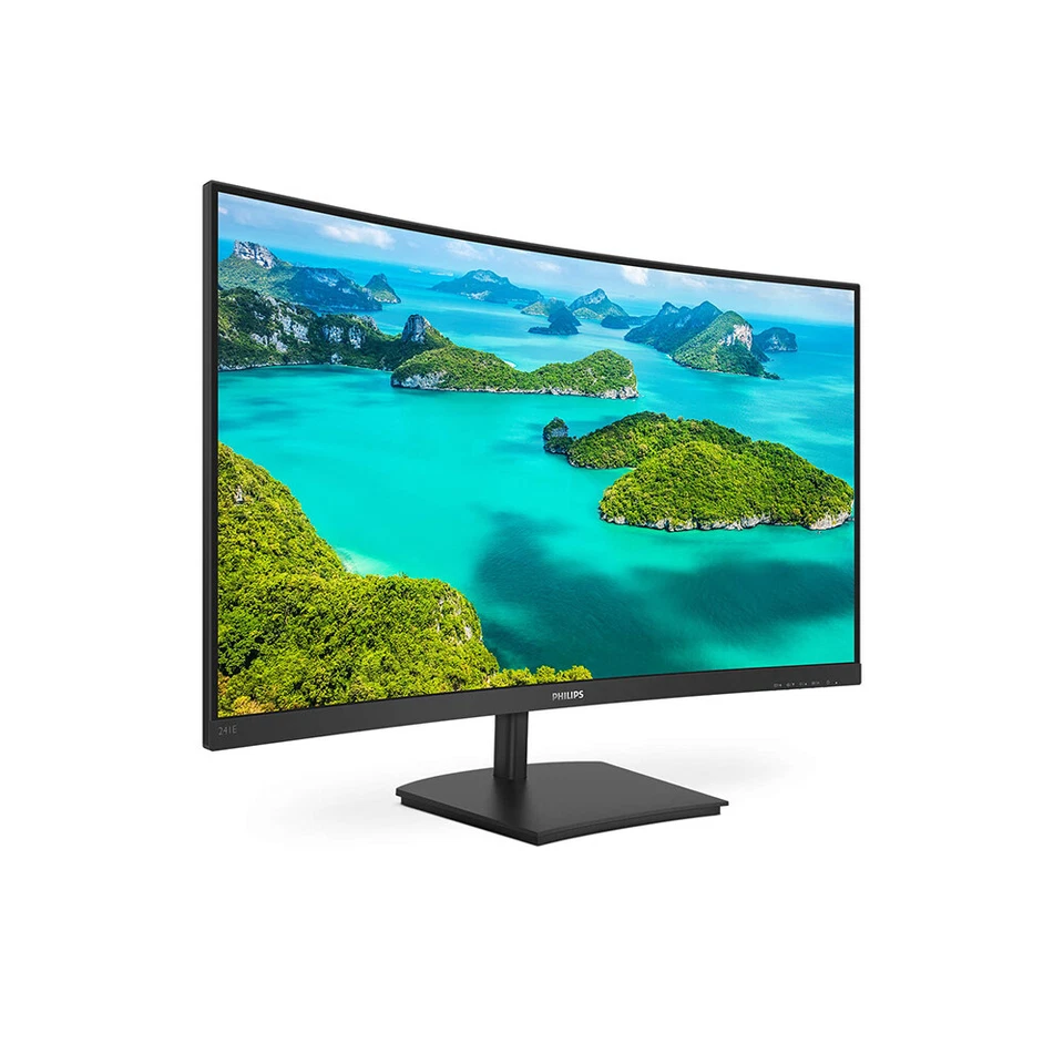 Philips E Line 241E1SC/00 23.6" FHD Curved LED Monitor Ratio	16:9 Resp Time 4ms - Image 2 of 4