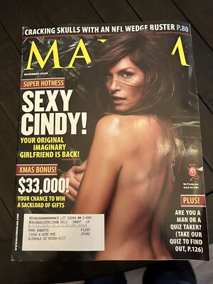 Maxim Magazine December  2005 Cindy Crawford - Naureen Zaim