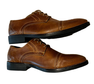 Sandro Moscoloni Men\'s 11D Brown Comfort Soft Gel Leather Dress Oxford Shoes Sandro Moscoloni Men main image 2
