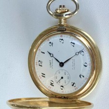 Vintage Swiss Limit Arnex Pocket Watch 1970 17J 12ct Gold Plated NICE 