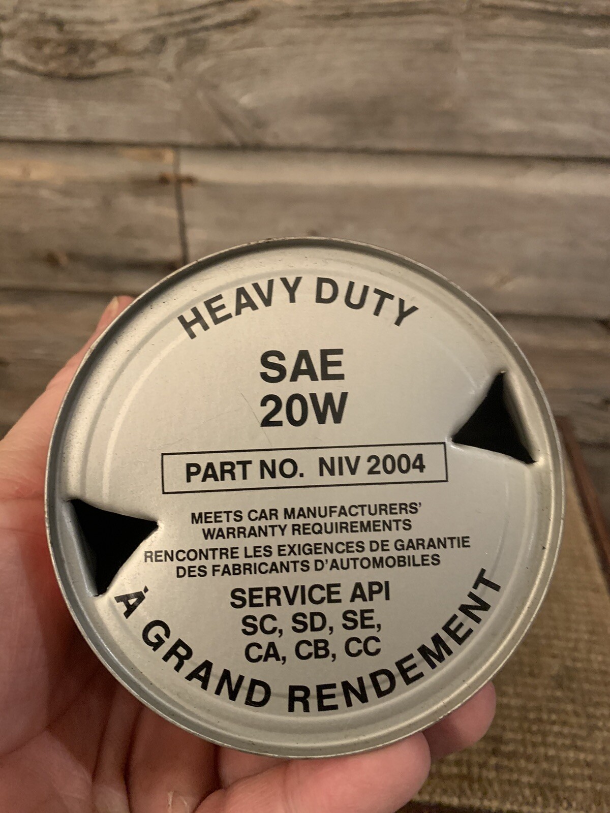 Vintage LJay Tractors Motor Oil Can eBay