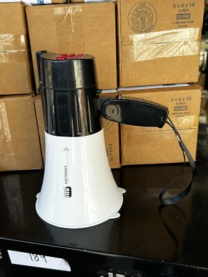 Megaphone Bullhorn 20 Watt Power 200+ Yard Range Multi-Function LED