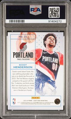 Scoot Henderson 2023 Panini Court Kings Works In Progress #21 