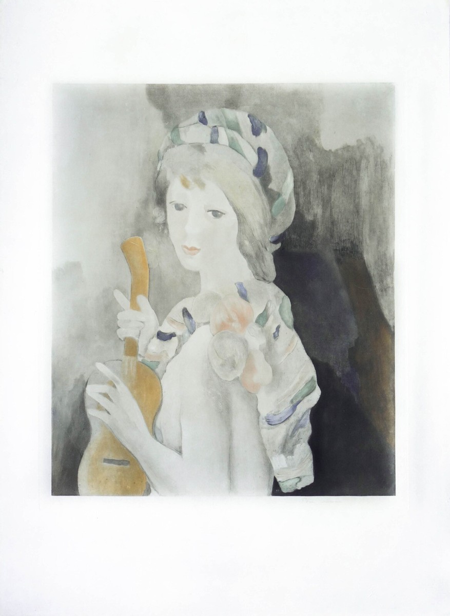 Marie Laurencin Jeune femme à la guitare gravure signée et limitée