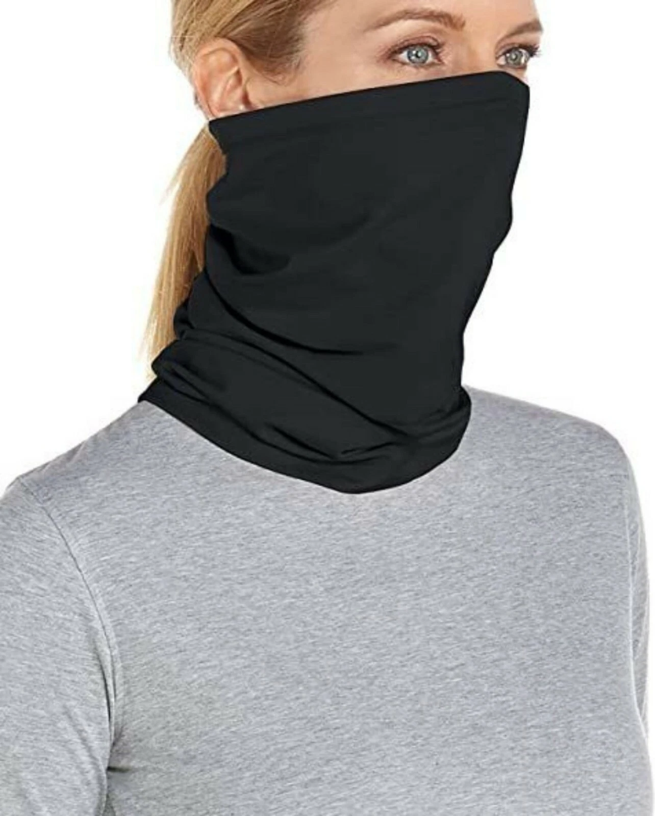 Face Shields Mask Neck Gaiter Wholesale Lot of 10 Black Hiking Camping Fishing