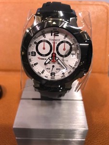 NEW Authentic TISSOT TRACE T0484172703700 43MM pvd RUBBER STRAP Box/Papers  | eBay