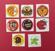 Vintage Lot Of Trend Scratch And Sniff 8 Stickers