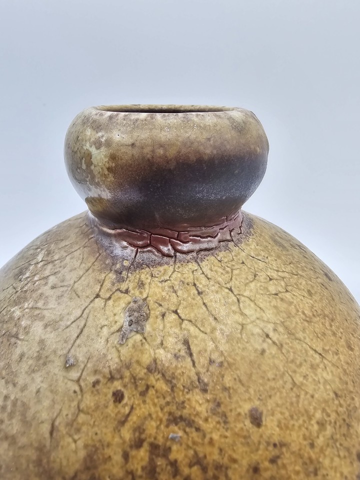 2004 Salt Glaze Vessel Vase Jug Rustic Primitive 7 1/4” Tall eBay