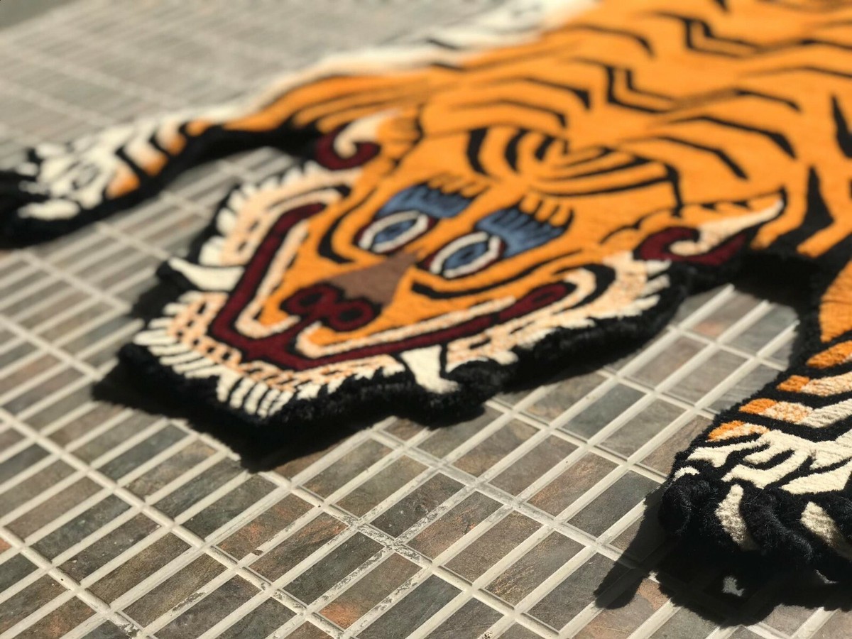 Hand knotted Tibetan Tiger medium skin Rug ( 70 cm × 140 cm ) | eBay