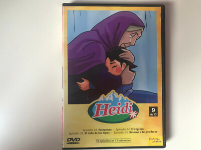 HEIDI DVD NUMERO 9 EPISODIOS 33 AL 36 FANTASMAS ALPES PRADERAS ..