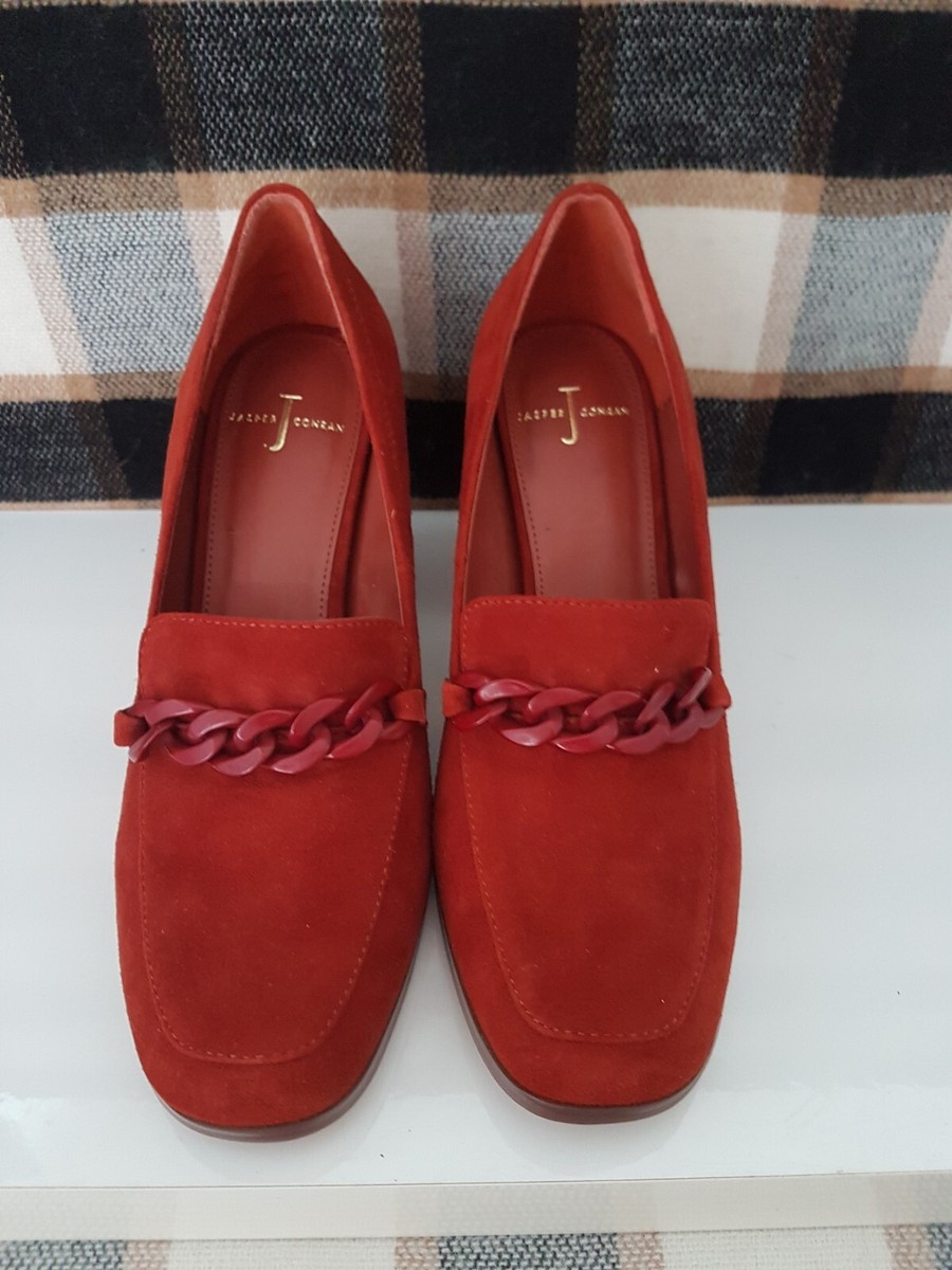 JASPER CONRAN STYLISH SUEDE UK 4/EU37,SLIP ONS,BRACELET INSTEP