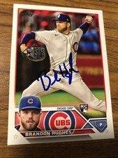 2023 Cubs Brandon Hughes Topps Autographed Signed Baseball Card #97